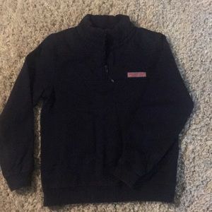 Boys Vineyard Vines Quarter Zip Navy Pullover